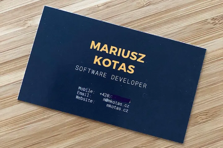 business card